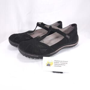 Jambu Casual T Strap Mary Jane Shoe Womens Size 9.5 WJ16BRD01 Black